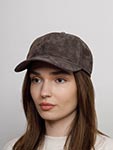 Бейсболка STETSON арт. 7717401 BASEBALL CAP GOAT SUEDE (темно-серый)